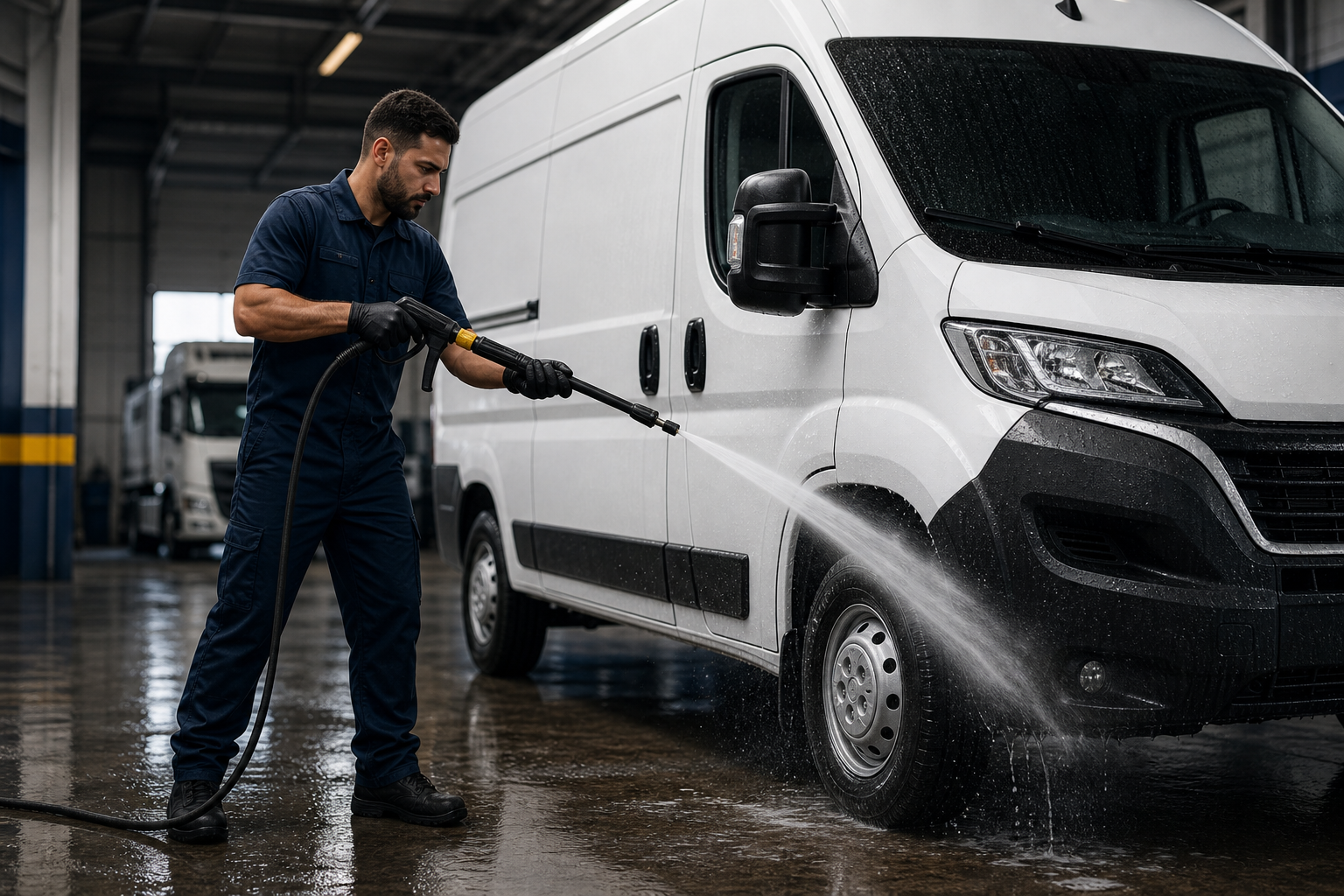 Dakeen specialist detailing a commercial van